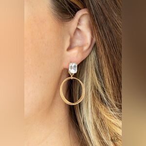 Prismatic Perfection Gold Earrings (109)